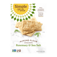 thumbnail image 2 of (3 pack) Simple Mills Almond Flour Crackers, Rosemary and Sea Salt, Gluten-Free, 4.25 oz, 2 of 6