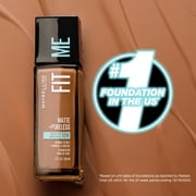 Maybelline Fit Me Matte + Poreless Liquid Foundation Makeup, Mocha, 1 fl. oz.