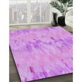 thumbnail image 2 of Ahgly Company Indoor Square Patterned Violet Purple Area Rugs, 3' Square, 2 of 6