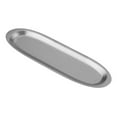 thumbnail image 3 of Metal Plate Restaurant Tableware Silver 1Pcs 10.6X3.1X0.5In, 3 of 8
