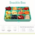 thumbnail image 2 of Snackle Box u2013 12Compartment Divided Snack Container, BPAFree Food Storage, Removable Dividers, Perfect for Kids Snacks, Arts amp; Crafts, Beads, and Kitchen Organization Blue, 2 of 4
