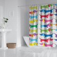 thumbnail image 2 of Colorful Funny Dachshund Shower Curtain 72"x84" ,Bathroom Decorative Shower Curtains Set with 12 Hooks,Modern Waterproof Washable Shower Curtain, 2 of 6