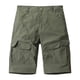 thumbnail image 2 of pstuiky Pantalones cortos para hombre, Pantalones cortos cargo casuales de moda para hombre, con bolsillos y botones, cintura elástica Pantalones cortos de baloncesto, 2 of 9