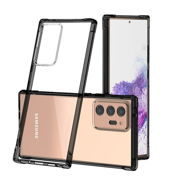 For Samsung Galaxy Note20 Ultra 5G Full Body Hybrid TPU Transparent Case Cover Smoke
