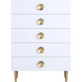 thumbnail image 6 of Home Square 2-Piece Set with Metal Dresser and Chest in Rich White, 6 of 18