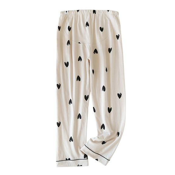 Celivon Maternity Pants Warm Comfy High Waist And Adjustable Prop Belly In Winter Can Be Worn Outside Spring Autumn Postpartum Household Pants