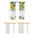 thumbnail image 6 of Fsddascl Lemon Summer Blackout Curtains for Bedroom/Living Room, Thermal Insulated Kitchen Curtains, Vintage Yellow Fruit Botanical Berries Grommet Darkening Window Treatment Drapes 42"x63"x2, 6 of 6