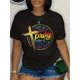 thumbnail image 2 of Cross & Colorful Letter Print T-Shirt, Casual Short Sleeve Top For Spring & Summer, Women's Clothing Tee For Adult, Men, Women, Teen, Teenager, Adolescent, Youth, 2 of 6