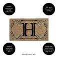 thumbnail image 3 of 28" x 16" Monogram Coir Mat, Letter  "H", 3 of 6
