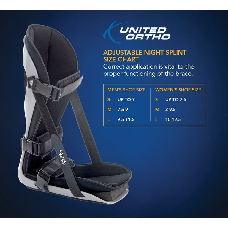 NEW United Ortho Posterior Night Splint - Medium - Plantar Fasciitis Relief Amazon.com: United Ortho USA12033 Plantar Fasciitis  main image 2