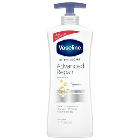 Vaseline Intensive Care Advanced Repair Unscented Body Lotion, 20.3