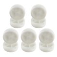 thumbnail image 2 of 3 Inch Single Wheel Light White Pp Plastic Small With Diameter 72mm Smooth Piece Folding Bed Pulley 10pcs, 2 of 5