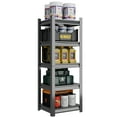 thumbnail image 2 of JHYKHG 63" H Storage Shelves,5-Tier Heavy Duty Garage Shelving,Adjustable Shelving Unit,Metal Shelf,Boltless Assembly Rack for Warehouse,Shed,2,500 lb Load,16 x 24 x 63 Inches,Black, 2 of 9