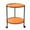 Orange, variant on 2 Tier Side Table Folding Round End Table Small Nightstand With Two Removable Tray For Bedroom Living Room Bedside Small Spaces Tall Nightstand End Table