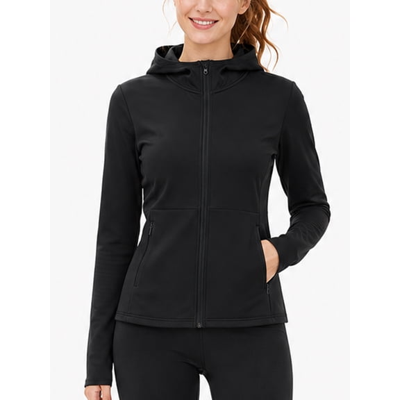 TRYSIL Women's Fleece Jacket Hoodie Lightweight Athletic Warm Full-Zip Polar Soft Long Sleeve Outdoor,Size(XS-4XL)