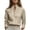 Beige-Shirts for women, variant on FNFYFH Long Sleeve Cotton Shirts for Women V Neck Mandarin Collar Shirt Business Casual Tops
