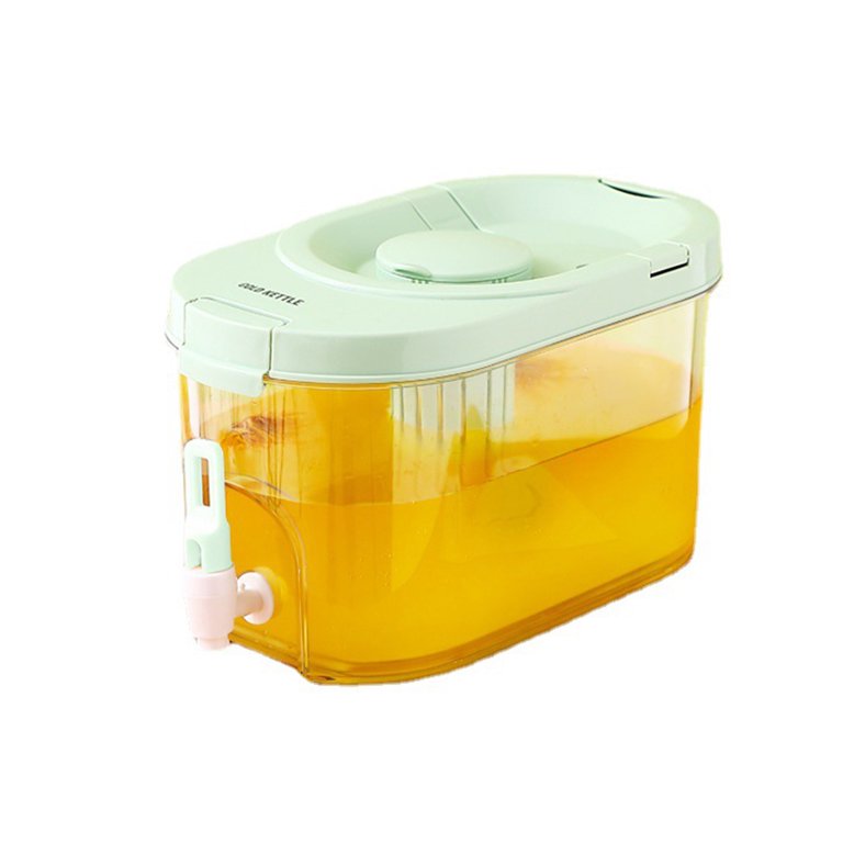 Cold Bubble Juice Bucket With Tap Resistant Cooling Kettle For Refrigerator  Cold Water Bucket Plastic Food Cold Kettle With Tap