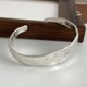 thumbnail image 1 of Pulsera brillante de 100% sólida plata 925 para mujeres y hombres, pulsera con cerrojo hecha a mano Vintage, regalo de cumpleaños S-B451, 1 of 2
