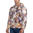 thumbnail image 3 of Salouo Sea Shells Pattern Men's Fall Hoodie Sweatshirt,Sport Hoodie with Pockets for Men Pullover Casual Hooded Sweatshirt-Large, 3 of 7