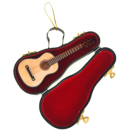 Guitar Christmas Tree Ornament - Wood Pearlized Guitar Christmas Tree Ornaments, 5-1/2-Inch, 1-Piece