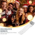 thumbnail image 4 of EeaseCA 1 Roll of Glitter Mesh Ribbon Decorative Hollow Ribbon Classic Bowknot Making Ribbon, 4 of 7