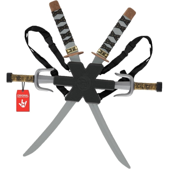 Morph Kids Toy Ninja Sword Set Boys Plastic Weapon Costume Accessory Halloween Black One Size