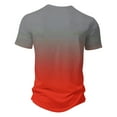 thumbnail image 4 of Njoeus Work Shirts For Men Muscle Shirts For Men Mens Golf Shirt Big & Tall Sports T-Shirts Casual Short Sleeve Gradient Print Golf Shirts For Men S-5Xl Men Top Size Plus On Clearance, 4 of 5