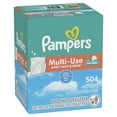 Pampers Multi-Use Baby Wipes 9X Flip-Top Packs 504 Wipes (Select for