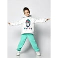 thumbnail image 2 of Smartprints Toddlers Graphic Hoodie - Cool Monkey In Sunglasses - Casual Fit Cotton Blend, 2 of 4
