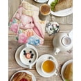 thumbnail image 4 of Easter Rabbits Kitchen Dish Towels for Drying Dishes Set of 4, Cute Bunny Eggs Butterflies Floral Leaf Beige Waffle Weave Microfiber Hand Tea Bathroom Towels Quick Dry & Absorbent Towel 15.7x23.6, 4 of 7