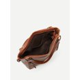 thumbnail image 7 of Vintage PU Leather Tote Handbag for Women, 2-in-2 Top Handle Satchel Crossbody Shoulder Bag, Casual Daily Work Travel Purse, 7 of 7