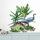 thumbnail image 2 of Adhesivos de pared con dibujos animados de dinosaurios, selva, hojas verdes, PVC, 2 of 4