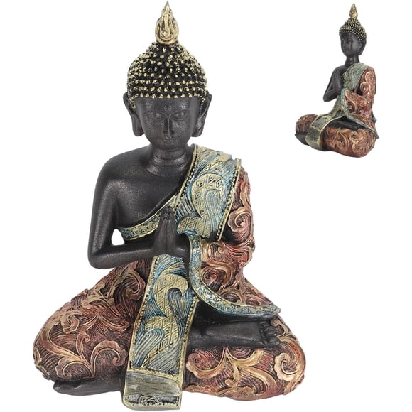 1Pcs 19.5cm/7.67in Meditating Buddha Statue - Zen Sculpture for Home Decor, Yoga Meditation, Garden Office Desk, Spiritual Blessing Gift