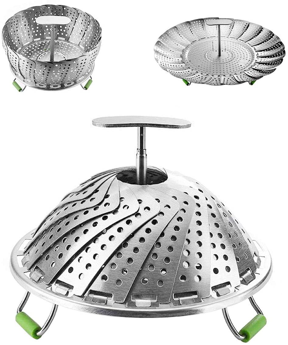 Vegetables Steamer Basket for Cooking, Folding Veggie Steamer Insert