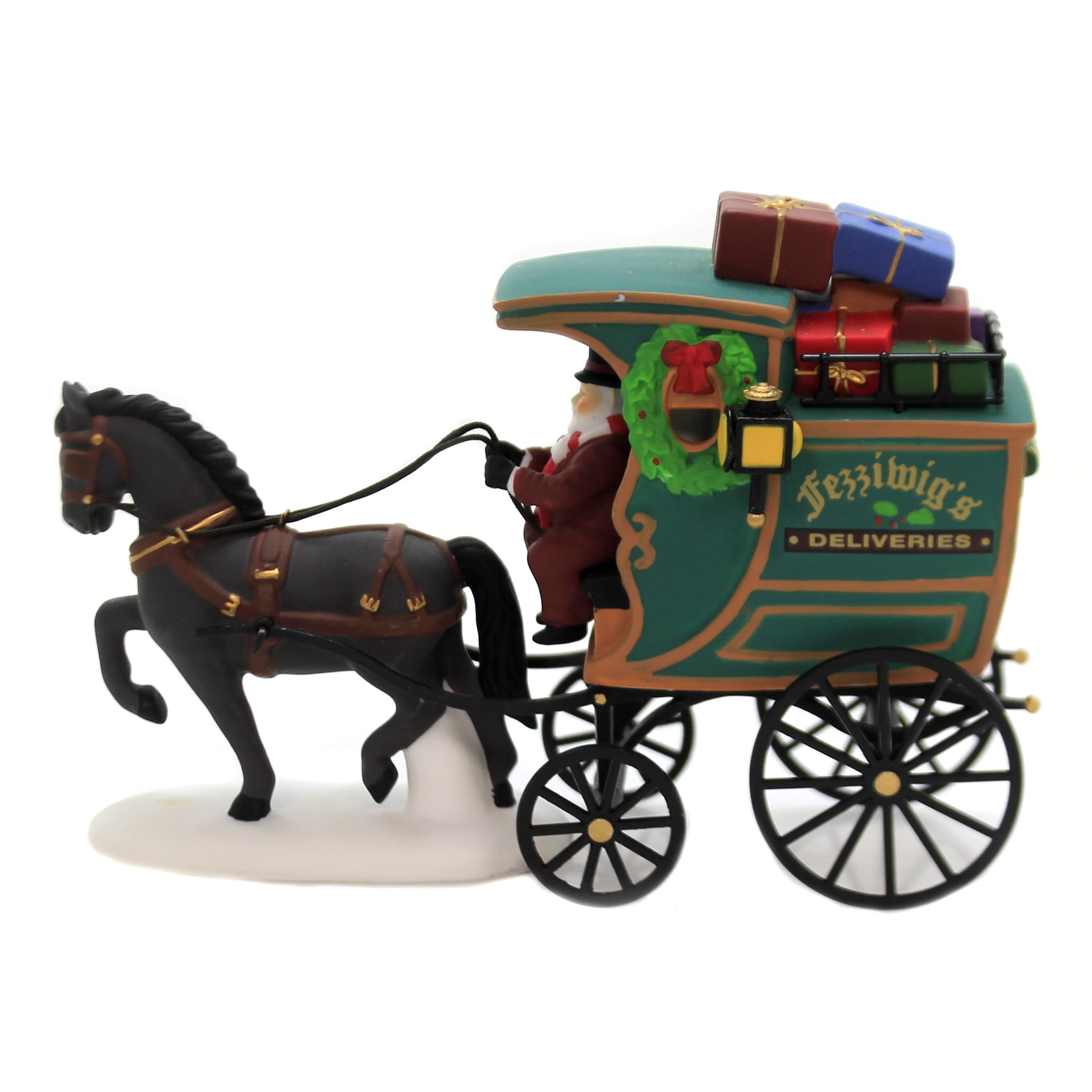 Dept 56 Accessory FEZZIWIG DELIVERY WAGON Accessory Dickens Village