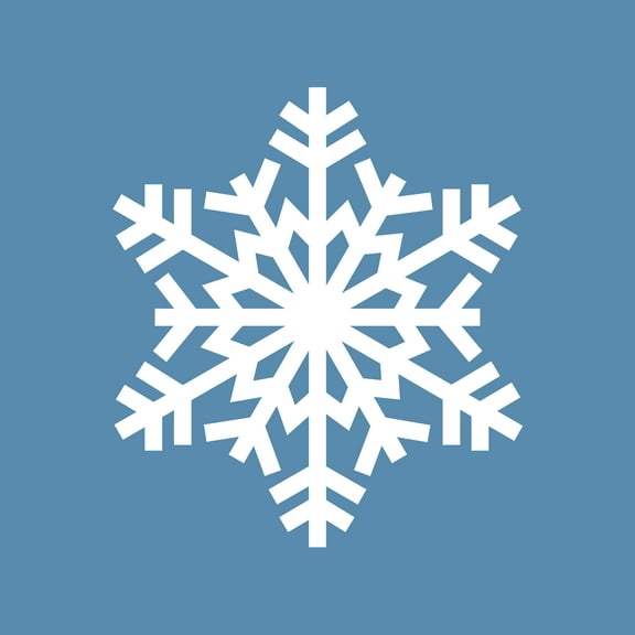 Vinyl Wall Art Decal - Little Snowflake - 6" x 5.5" - Cute Christmas Seasonal Decoration Sticker - Indoor Outdoor Wall Door Window Laptop Door Car Bumper Sticker Luggage Notebook Decor