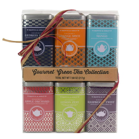 Ashley & Brown™ Gourmet Green Tea Collection Gift Set, 6 (Best Gourmet Holiday Gift Baskets)