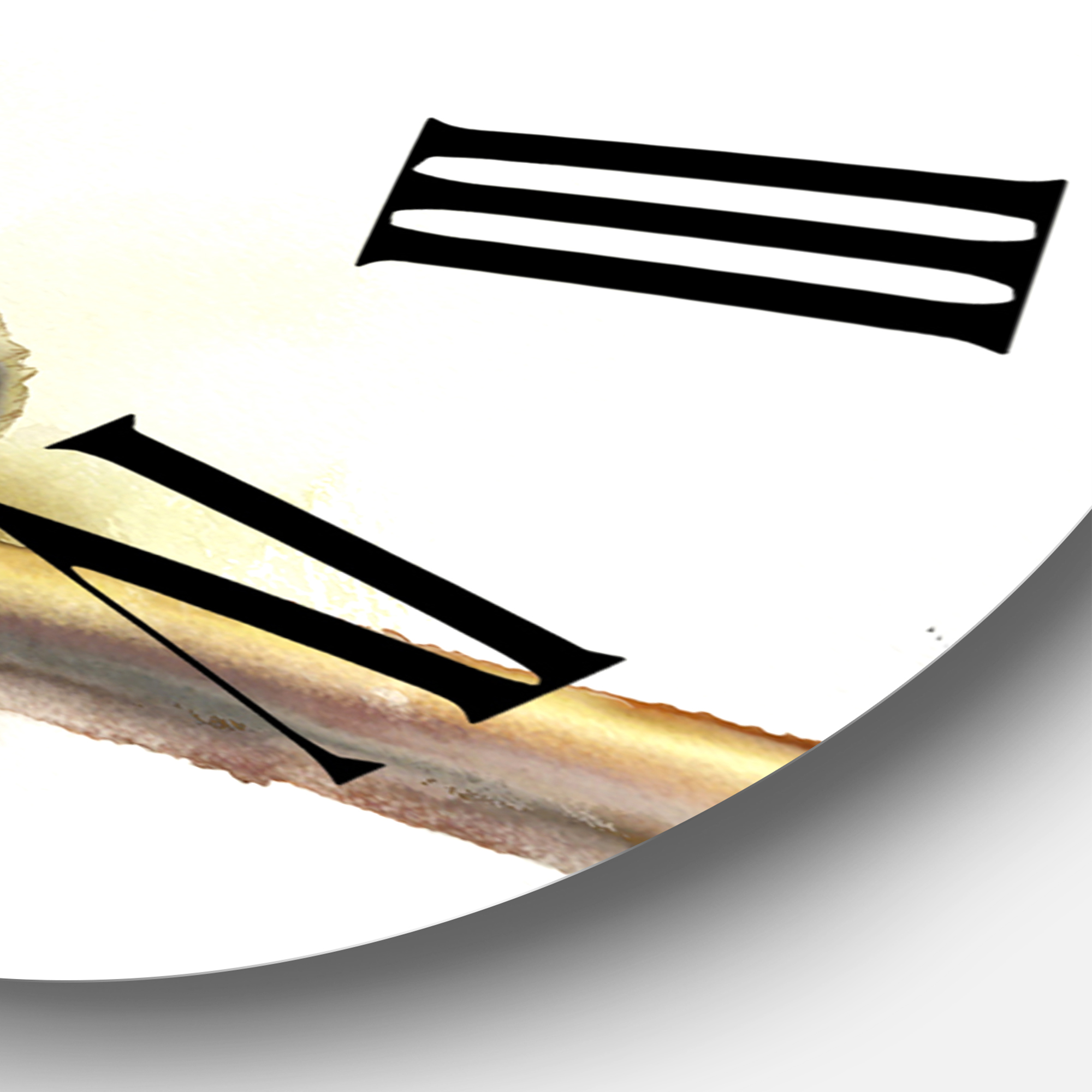 Designart 1 in Quartz Farmhouse Wall Clock
