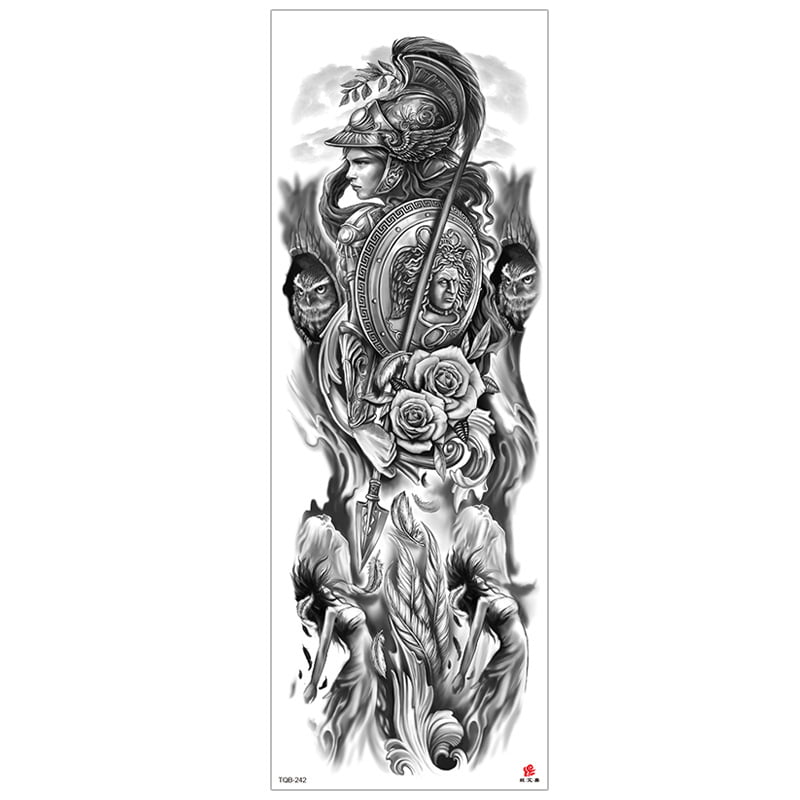 Unisex Large Full Arm Full Body Temporary Tattoo Velcro Waterproof Long  Lasting Super Camouflage Tattoo Stickers 
