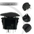 thumbnail image 6 of Car Rocker Switch Momentary Rocker Switch Toggle On/off 12V/20A 7Pin Dpdt Red Led Light Toggle Rocker Reverse Rear Light Switch, 6 of 7