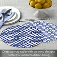 thumbnail image 2 of CounterArt "Waves" 4-Pack Round Reversible Tabletop Placemats, 2 of 7