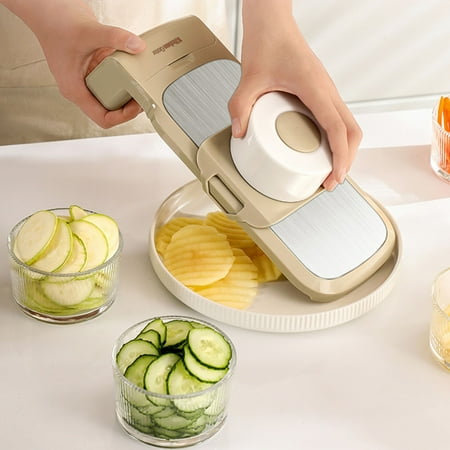 

Tepsmf Multifunctional Vegetable Cutter Kitchen Utensils For Household Potato And Cucumber Slicing And Shredding Gifts For Women