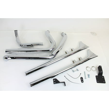 True Dual Exhaust Header Kit,for Harley Davidson,by (Best True Dual Exhaust For Harley)