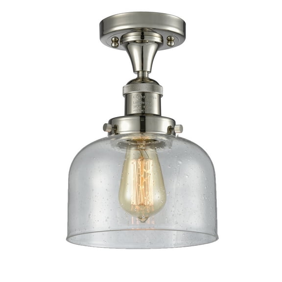 1 Light Vintage Dimmable Led Semi-Flush Mount