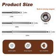 thumbnail image 3 of 6 Pcs Drill Bit Holder Extension Flexible Magnetic Swiveling Bit Tip Holder Bar Set Chuck Adapter Extender Impact Driver, 3 of 5
