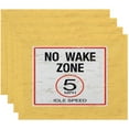 thumbnail image 1 of Simply Daisy 18" x 14" No Wake Word Print Placemats, Set of 4, 1 of 1