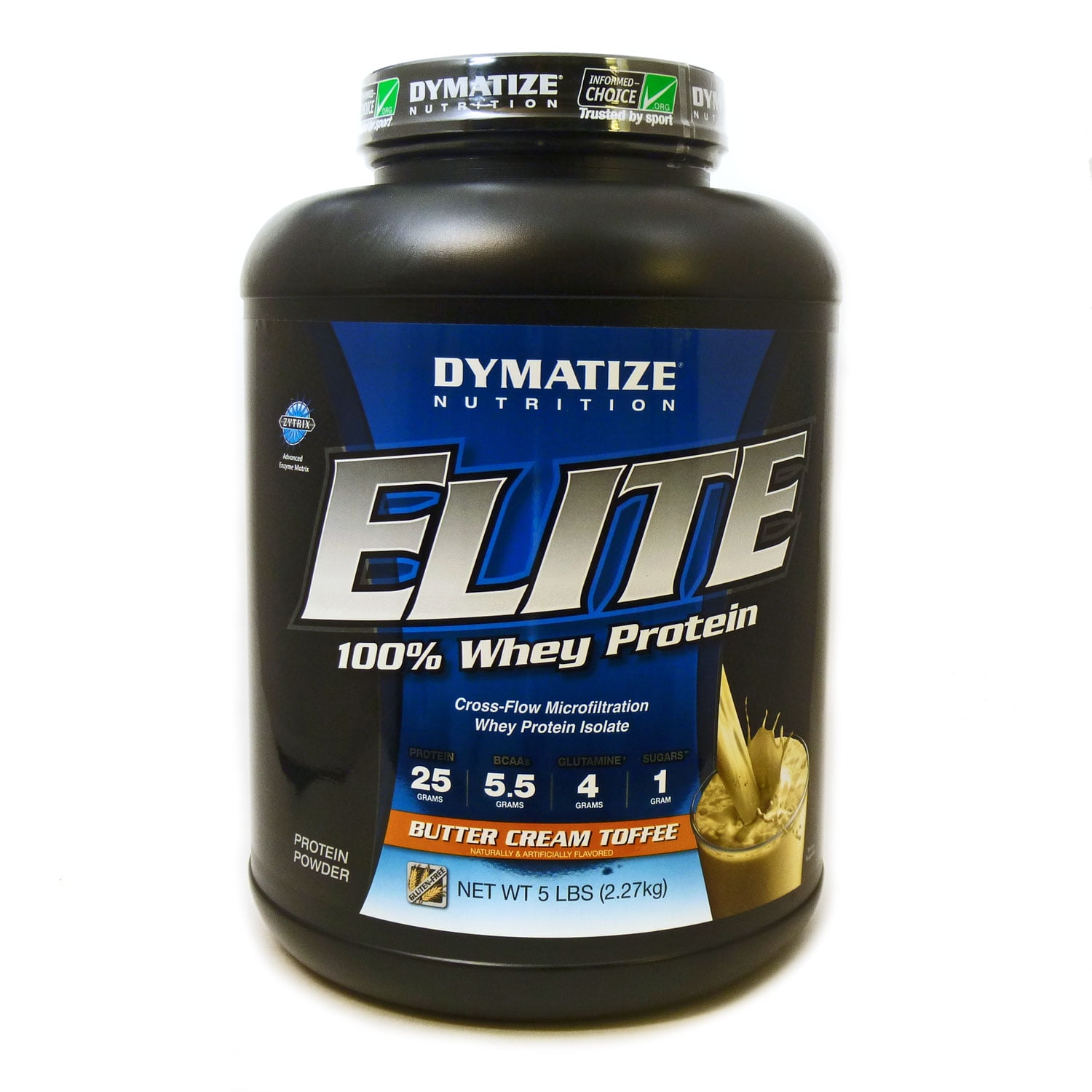 Elite Butter Cream Toffee Whey Protein by Dymatize 5 Pounds