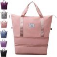 thumbnail image 1 of Kulken Travel Bag with Wheels, 2025 New Large Capacity Travel Bag - Universal Wheel Removable (non-wheeled, Pink), 1 of 10