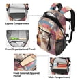 thumbnail image 5 of JIALIOU 14" Laptop Backpack Waterproof Airline Approved Stylish Casual Daypack for Travel Business College Work, Alpaca and Flower, 5 of 8