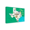 thumbnail image 2 of Carla Daly 'Illustrated State Maps Texas' Canvas Art, 2 of 3
